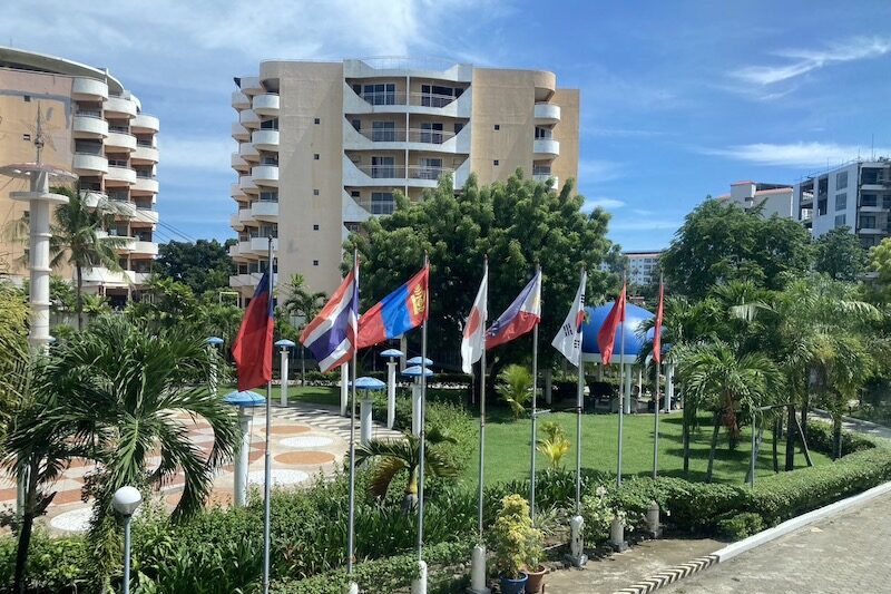 フィリピン・セブ島留学Cebu Blue Ocean Academy外の景色